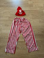 Piraten pakje broek en muts mt 116-122 6 jaar, Ophalen of Verzenden, Zo goed als nieuw, 110 t/m 116, Jongen of Meisje