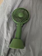 Groene Handventilator Silvercrest, Witgoed en Apparatuur, Ventilatoren, Ophalen of Verzenden, Zo goed als nieuw, Tafelventilator