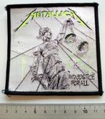 Metallica zeldzame 1988 vintage and justice for... patch 22, Verzenden, Nieuw, Kleding