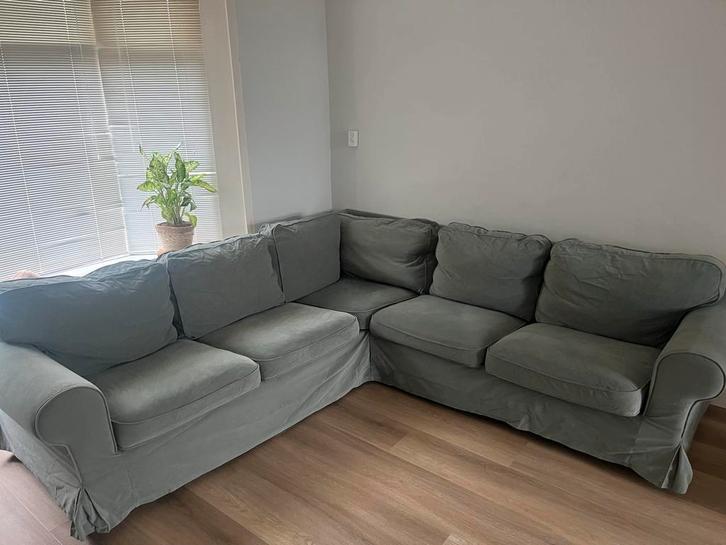 Nette Ektorp hoekbank - IKEA, Huis en Inrichting, Banken | Bankstellen, Zo goed als nieuw, Hoekbank, Vierpersoons of meer, 250 tot 300 cm