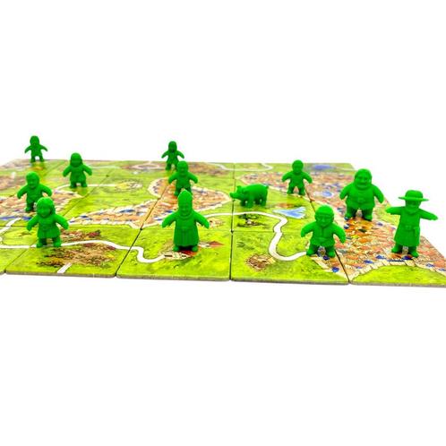 Realistic Meeples (for games like Carcassonne) - Slime Green, Hobby en Vrije tijd, Gezelschapsspellen | Bordspellen, Nieuw, Verzenden