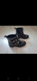 Leren lak boots, Verzenden, Zwart, Lage of Enkellaarzen, Zo goed als nieuw