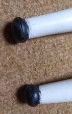 Wandkandelaar kandelaar wit hout/ zwart metaal @DOC61, 50 tot 75 cm, Wit, Ophalen of Verzenden, Zo goed als nieuw