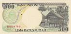 Indonesië 500 rupiah 1992-96, Verzenden, Zuidoost-Azië, Los biljet