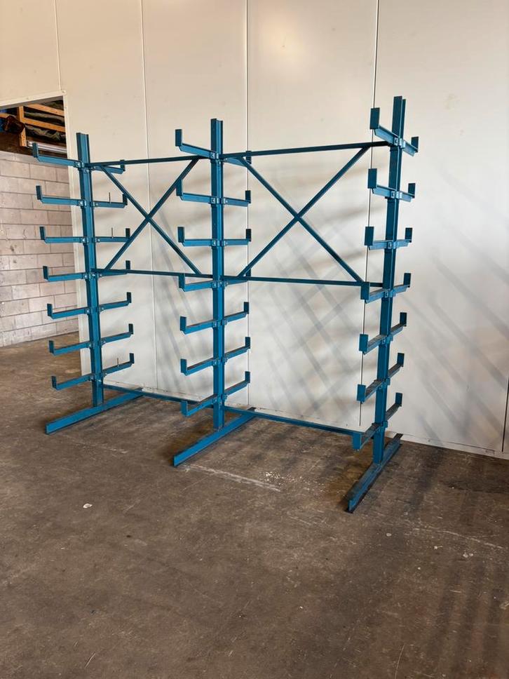 Dubbelzijdige draagarmstelling / materiaalstelling /stelling, Doe-het-zelf en Verbouw, Overige Doe-het-zelf en Verbouw, Gebruikt