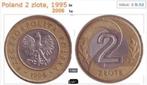 Polska Zlote 2.00 3x 1995 en 1x 2006 als set en los te koop, Postzegels en Munten, Munten | Europa | Niet-Euromunten, Ophalen of Verzenden