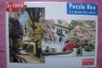 PLEASURE PUZZLE BOX  2x 1.000 stukjes voor  2.50euro, Ophalen of Verzenden, 500 t/m 1500 stukjes, Zo goed als nieuw, Legpuzzel