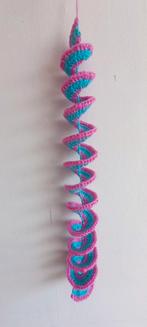 Gehaakte wind spinner Roze/Blauw, Ophalen of Verzenden, Nieuw, Haken, Overige typen