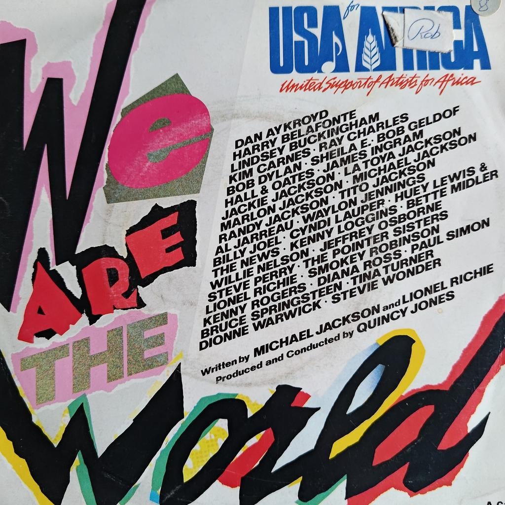 We Are The World - USA for Africa Vinyl, Cd's en Dvd's, Vinyl Singles, Ophalen of Verzenden, Gebruikt, 7 inch