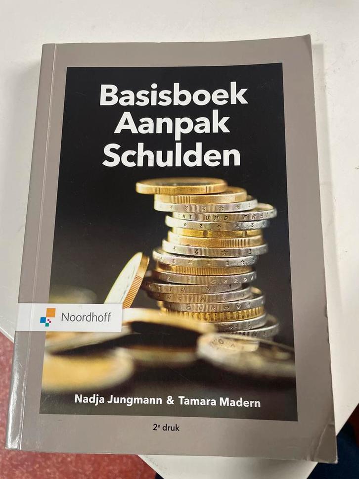 Basisboek Aanpak Schulden - Nadja Jungmann & Tamara Madern, Boeken, Studieboeken en Cursussen, Zo goed als nieuw, HBO, Gamma, Ophalen of Verzenden