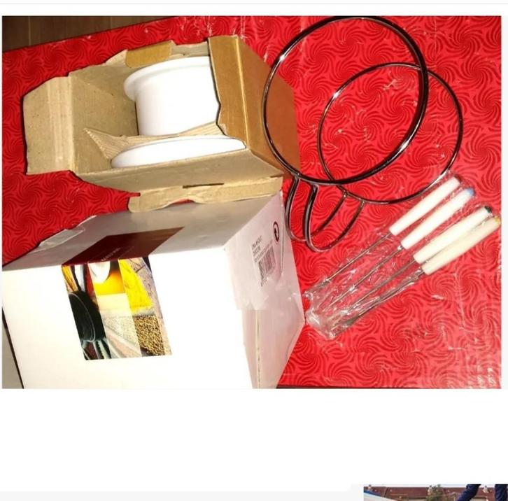 FonDue Pan met accessoires Fondue Set Fonduesets. borden kop, Witgoed en Apparatuur, Fonduesets, Nieuw, Ophalen of Verzenden