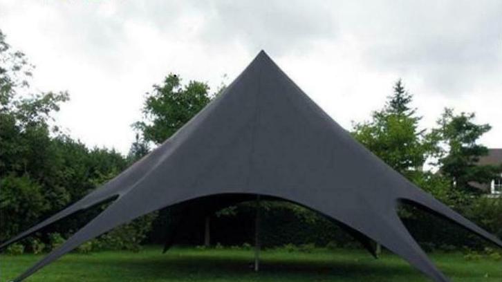 Bikerstent Harley Davidson Starshade Stertent 14x14m Zwart, Tuin en Terras, Partytenten, Nieuw, Stertent, Ophalen of Verzenden