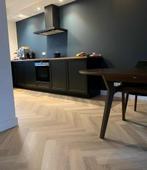 KOOPZONDAG OPEN Visgraat Plak Pvc Vloeren 5 X kleur €16,95m2, 75 m² of meer, Nieuw, Ophalen of Verzenden, Crème