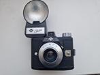 Voor de verzamelaar: Agfa Clack met bijbehorende flitser, Ophalen of Verzenden, Gebruikt, Compact, Overige Merken