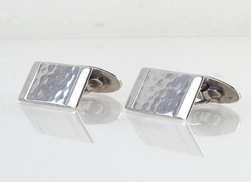 Art Deco zilveren manchetknopen, Sieraden, Tassen en Uiterlijk, Antieke sieraden, Manchetknopen, Zilver, Ophalen of Verzenden