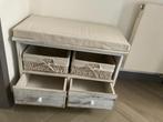 Shabby-Look zitbankje / kastje in vintage look, Huis en Inrichting, Kasten | Overige, Ophalen, Gebruikt