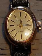 Gouden vintage Prisma dameshorloge, Antiek en Kunst, Ophalen of Verzenden