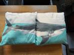 Leuke haaien kussens - Goede staat!, Huis en Inrichting, Ophalen of Verzenden, Zo goed als nieuw, Overige kleuren, Vierkant