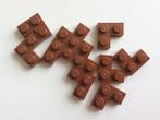 lego 10 hoekplaatjes 2x2 rood/bruin, Ophalen of Verzenden, Nieuw, Losse stenen, Lego