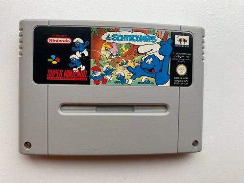 De Smurfen - Super Nintendo (SNES), Spelcomputers en Games, Games | Nintendo Super NES, Gebruikt, Platform, 1 speler, Vanaf 3 jaar