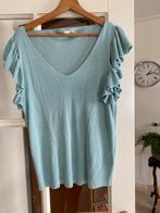 Lurex Glitter Trui - Babyblauw, Ophalen of Verzenden, Zo goed als nieuw, Maat 38/40 (M), Blauw