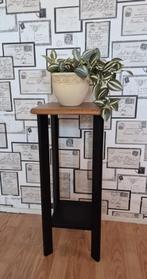 Vintage eiken plantentafel, gerestyled,  2 op voorraad, Huis en Inrichting, Tafels | Bijzettafels, Ophalen, Minder dan 55 cm, .