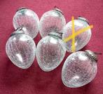 5 craquele glazen heksenballen, Antiek en Kunst, Antiek | Glas en Kristal, Ophalen of Verzenden