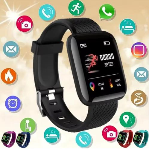 Sport Horloge, Sieraden, Tassen en Uiterlijk, Smartwatches, Nieuw, iOS, Zwart, Afstand, Calorieverbanding, Conditie, GPS, Hartslag