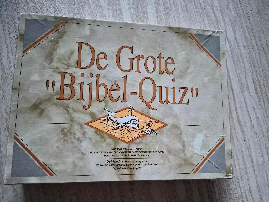 De grote bijbelquiz bordspel, Hobby en Vrije tijd, Gezelschapsspellen | Bordspellen, Vijf spelers of meer, Ophalen of Verzenden