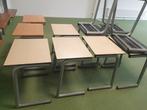 Vintage industrieel schooltafel Ahrend diverse soorten, Doe-het-zelf en Verbouw, Tekentafels, Ophalen, Zo goed als nieuw, Minder dan 130 cm
