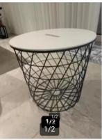 Twee bijzettafels IKEA, Minder dan 55 cm, Rond, Zo goed als nieuw, Ophalen