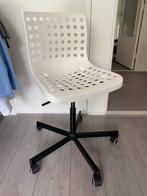 IKEA SPORREN Bureaustoel + gratis vloerbeschermer, Ophalen, Zo goed als nieuw, Wit, Bureaustoel