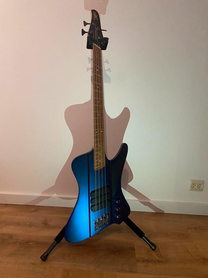 Dingwall D-Roc 4 Standard Blue to Purple Colorshift Matt, Muziek en Instrumenten, Snaarinstrumenten | Gitaren | Bas, Nieuw, Ophalen