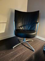 EJ70 Partner Chair Erik Jørgensen, Ophalen, Zwart, Leer, Zo goed als nieuw