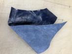 reststukken leder blauw, Hobby en Vrije tijd, Stoffen en Lappen, Blauw, Leer of Kunstleer, Ophalen of Verzenden, Zo goed als nieuw