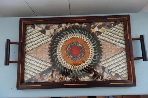 Prachtige jaren 40/50 vintage vlinder dienblad, Antiek en Kunst, Antiek | Overige Antiek, Ophalen of Verzenden