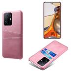 Backcover+Screenprotector voor Mi 11T / M 11T Pro _ RozeGoud, Verzenden, Nieuw, Hoesje of Tasje