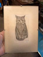 Gerda Boersma Kat Ets 3 stuks, Antiek en Kunst, Ophalen of Verzenden