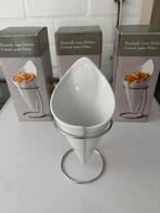 Friet Zakjes Porselein - 4 stuks, Huis en Inrichting, Ophalen of Verzenden, Nieuw