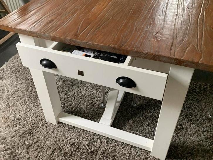 Riviera Maison Eetkamertafel 200x100 met Lades, Huis en Inrichting, Tafels | Eettafels, Zo goed als nieuw, 50 tot 100 cm, 150 tot 200 cm