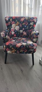 Fauteuil met bloemen motief, Ophalen, Hout, Overige kleuren, Zo goed als nieuw