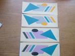 STICKERSET D -  30 X 10 CM  KLEUR NAAR KEUZE,, Ophalen of Verzenden