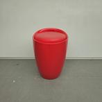 Kwantum Aosun kruk - rood/rode skai - 46 cm hoogte, Huis en Inrichting, Niet ingevuld, Gebruikt, Niet ingevuld, Niet ingevuld