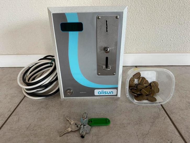 PayMatic muntautomaat Alisun AD2400-B + sleutels + munten, Verzamelen, Automaten | Gokkasten en Fruitautomaten, Zo goed als nieuw