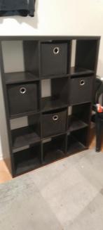 Kubus kastje zwart met 5 mandjes, Ophalen