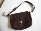 Leren vintage tas, Sieraden, Tassen en Uiterlijk, Tassen | Damestassen, Ophalen of Verzenden, Gebruikt, Bruin, Handtas