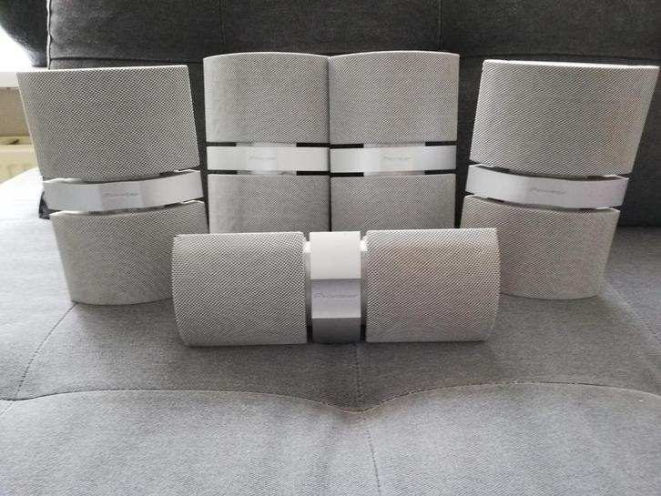 Te koop,  PIONEER (S-SP50-G) surround speakers., Audio, Tv en Foto, Luidsprekers, Gebruikt, Surroundset zonder subwoofer, 60 tot 120 watt