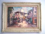 Georges Guerin (1910-1984) Montmarte Rue Norvins - olieverf, Ophalen