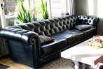 Originele Chesterfield -zwart, Huis en Inrichting, Ophalen, Gebruikt, Vintage, 300 cm of meer