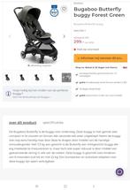 Bugaboo Butterfly Forest Green - Zo goed als nieuw!, Kinderen en Baby's, Buggy's, Ophalen of Verzenden, Zo goed als nieuw, Overige merken